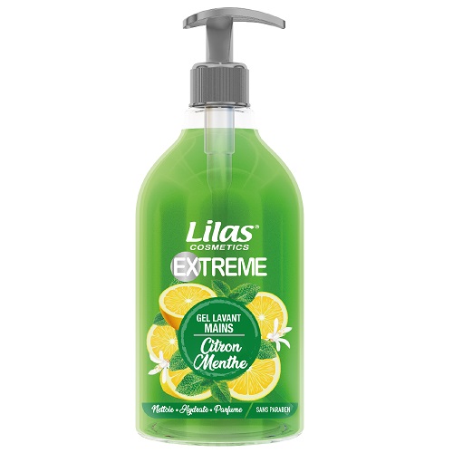 Gel lavant pour les mains extrême citron menthe